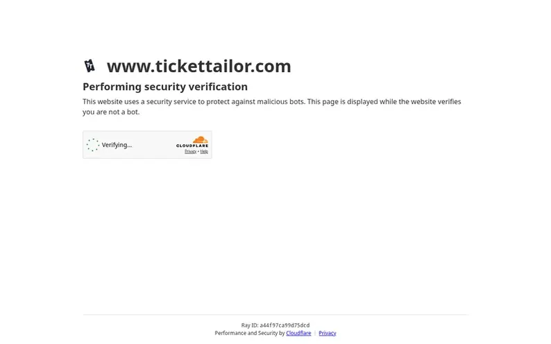 Screenshot of the Ticket Tailor homepage